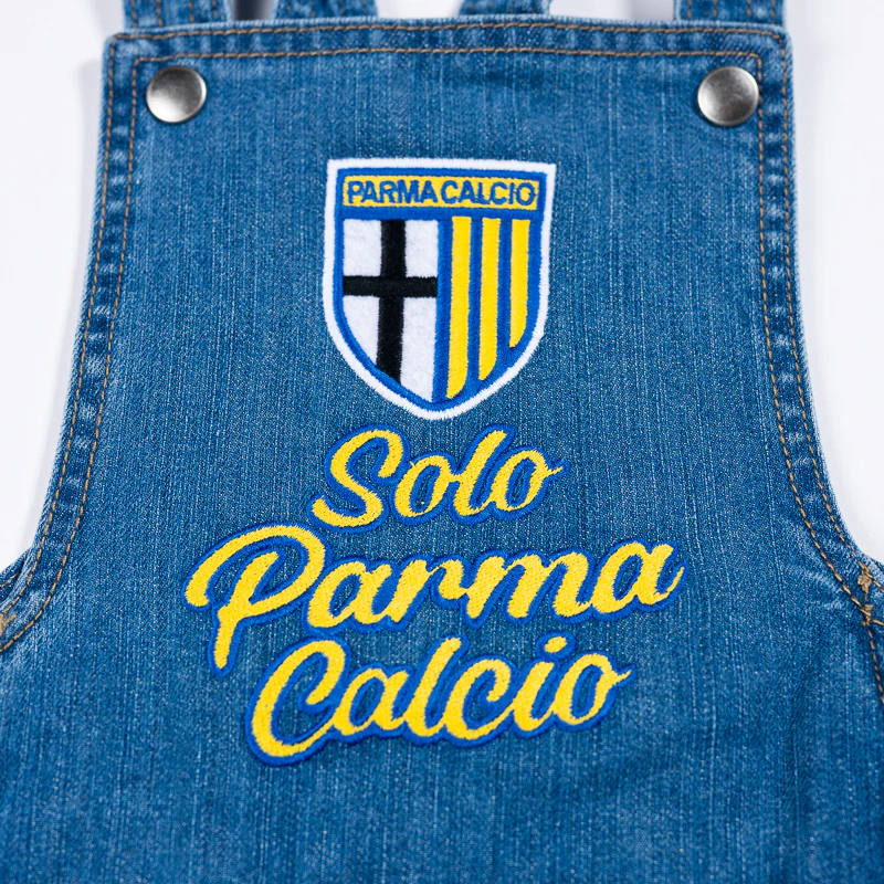 Baby Salopette Denim Ricamata - Parma Calcio - Image 3