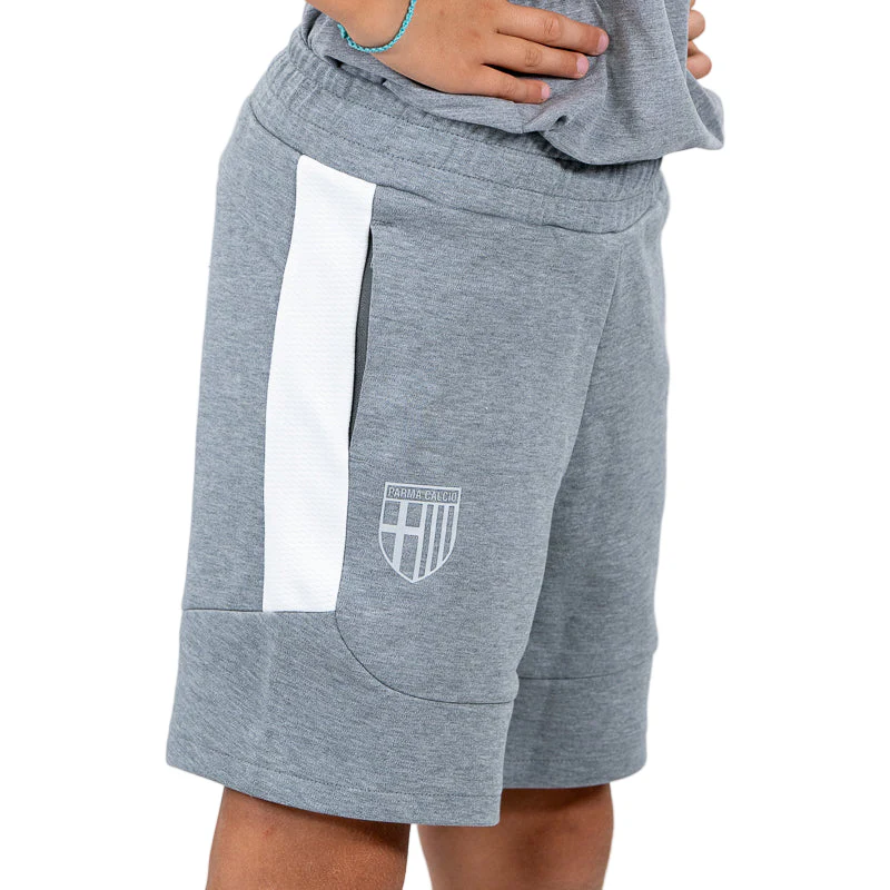 Bermuda Junior EvoStripe Grigio - Parma Calcio