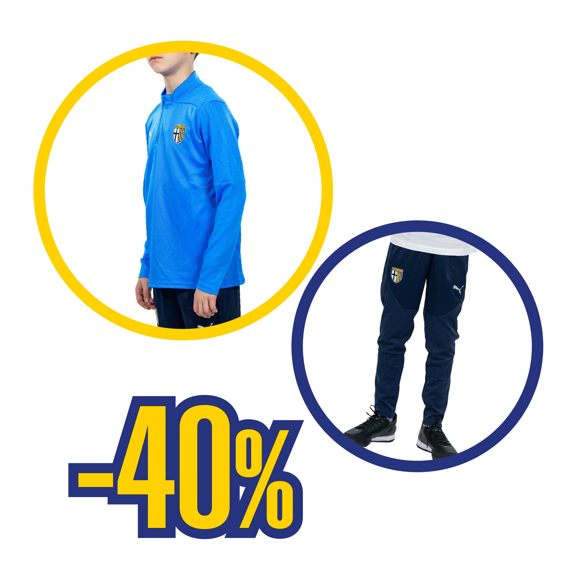 BUNDLE FELPA 1/4 ZIP TRAINING + PANTALONE TRAINING JUNIOR