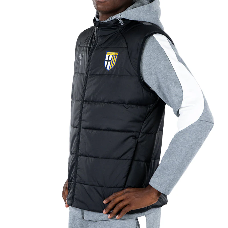 Felpa Hooded Evostripe Zip Grigia - Parma Calcio - Image 4