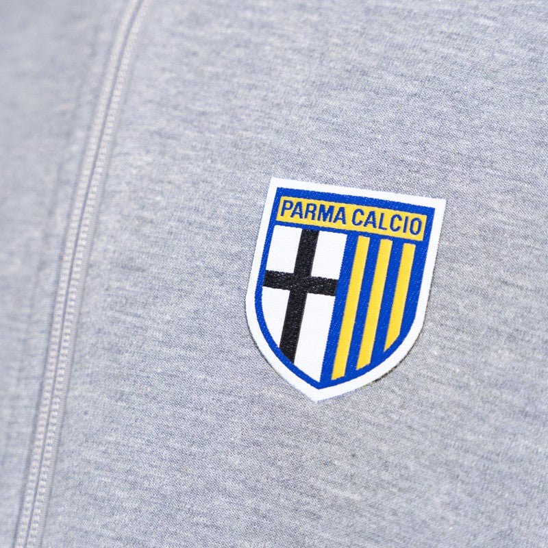 Felpa Junior Hooded Casuals Zip Grigia - Parma Calcio - Image 3