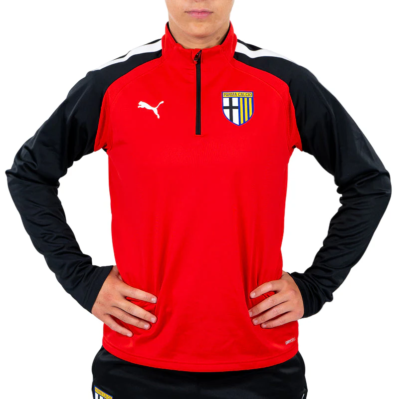 Felpa Woman 1/4 Zip Training Rossa - Parma Calcio - Image 4