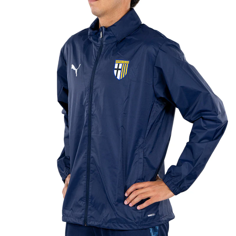 Giubbino Antipioggia Training Players Blu Navy - Parma Calcio