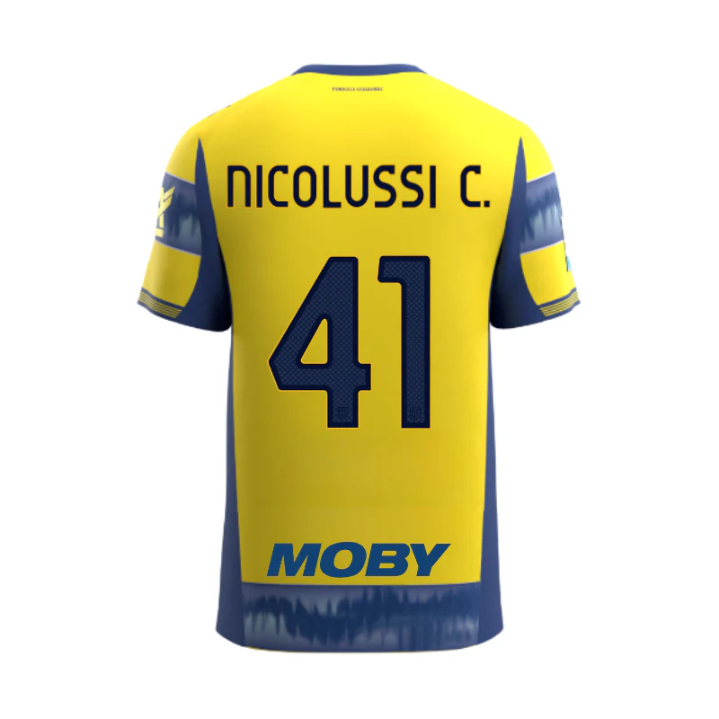 Maglia Junior Gara Parma Calcio Away 25/26 Nicolussi Caviglia 41