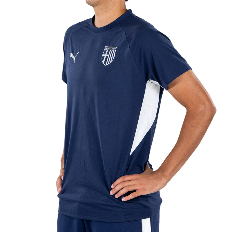 T-Shirt EvoStripe Blu Navy - Parma Calcio